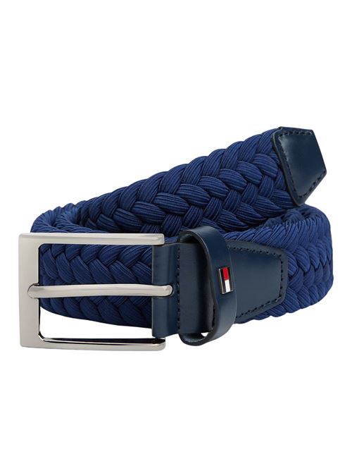 Cintura blu elastica in poliestere Tommy Hilfiger | AM0AM13570C7G